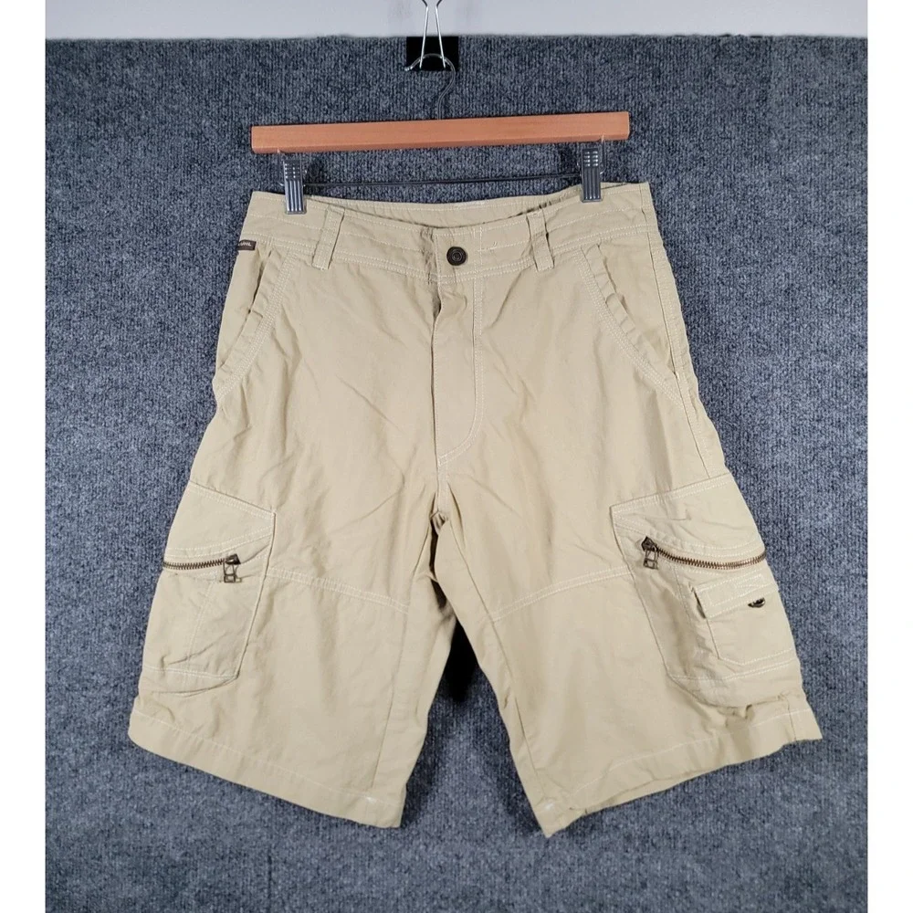 Kuhl Ambush Cargo Shorts Mens 30 (Fits 29) Outdoor Hiking Casual Pockets Khaki
